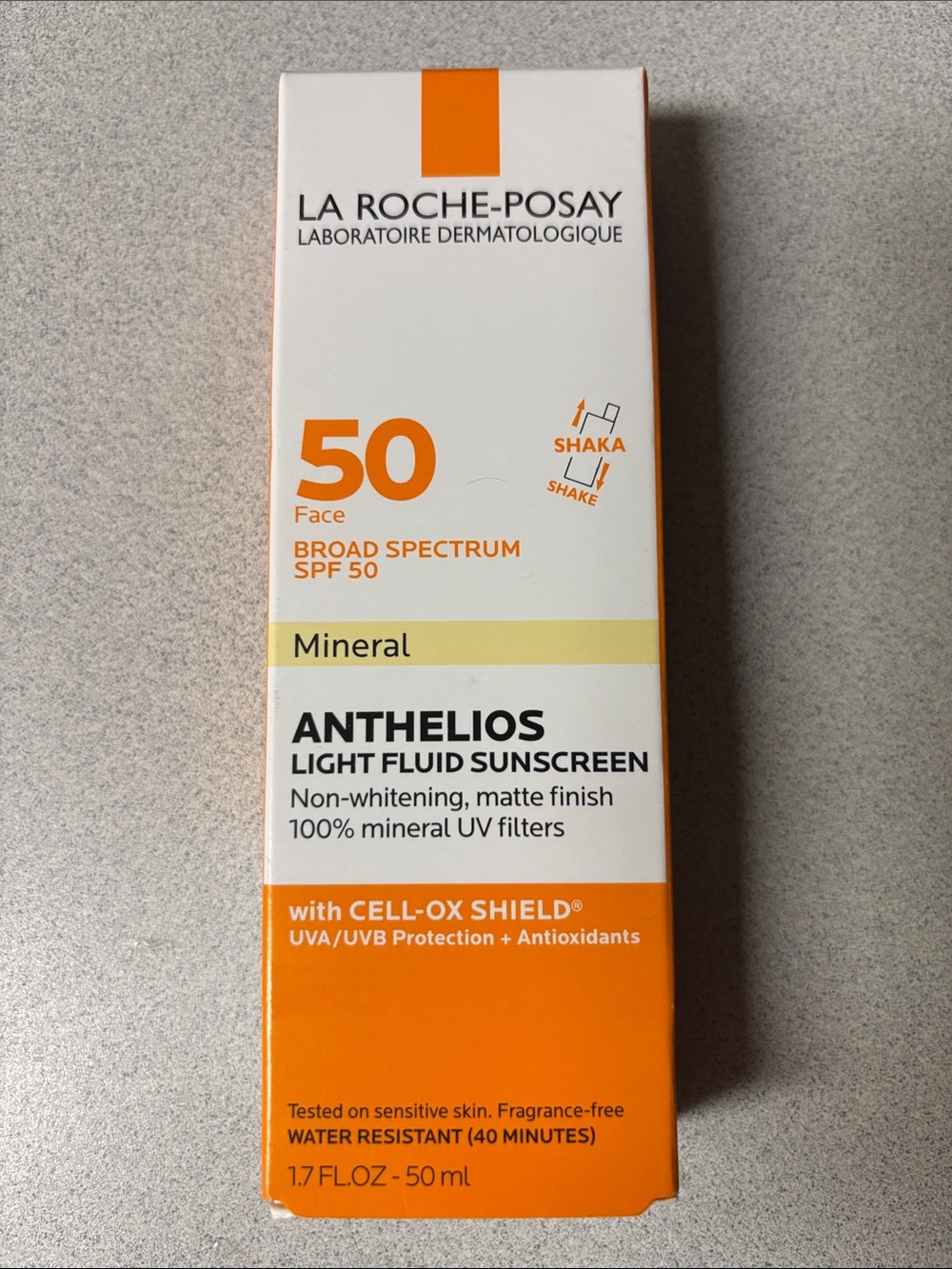 BNIB LA ROCHE POSAY  Mineral SPF 50 Light Fluid Sunscreen 1.7 fl oz